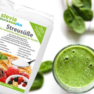 Stevia Kristalline Streuse | Zuckerersatz | Streuse mit Erythrit und Stevia | 5x1kg