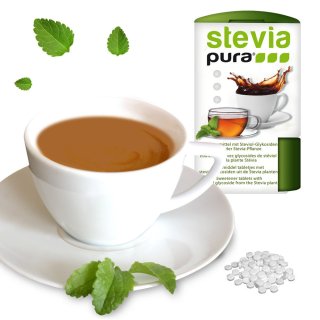 Stevia Tabletten | Stevia Tabs | Stevia Sstofftabletten Nachfllpackung | 10000