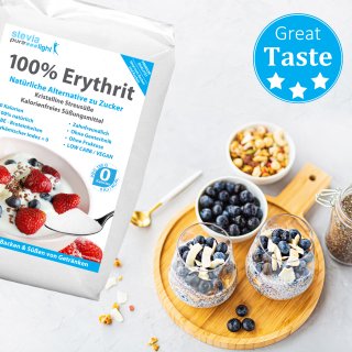 Erythrit | Erythritol Vegan | Kalorienfrei | Natrlicher Zuckerersatz | 1 kg
