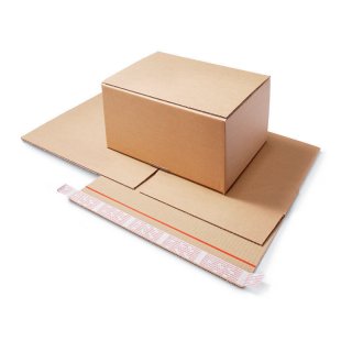 20 Versandkartons Faltkarton mit Blitzboden:  L x B x H in mm: 160 x 130 x 70-M01