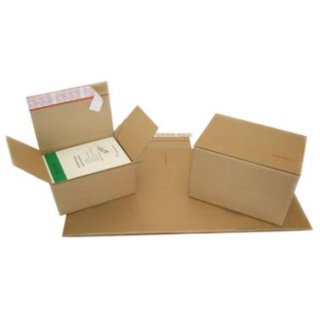 Verzenddozen Vouwdoos met Flitsende Voet: L x B x H in mm: 160 x 130 x 70