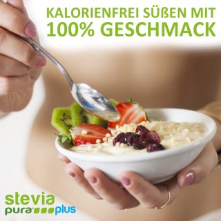 Streuse | steviapuraPlus | der Zuckerersatz mit Erythrit und Stevia - 1000g