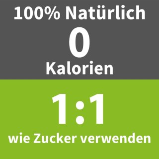 Streuse | steviapuraPlus | der Zuckerersatz mit Erythrit und Stevia - 1000g