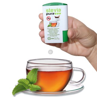 7000 Stevia Tabs - Confezione di ricarica compresse Stevia + dispenser