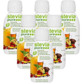 Dolcezza liquida di stevia | Liquido di stevia | Dolcezza liquida da tavola 6 x 150 ml