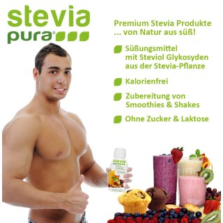 Stevia Flüssigsüße | Stevia flüssig | Flüssige Tafelsüße | 6 x 150ml