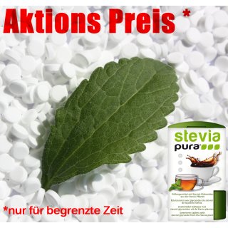 10.000 Stevia-tabletten - Stevia-tabletten navulverpakking + dispenser