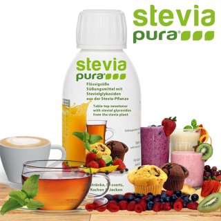 Stevia Flüssigsüße | Stevia flüssig | Flüssige Tafelsüße | 3 x 150ml