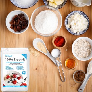 Erythrit | Erythritol Vegan | Kalorienfrei | Natrlicher Zuckerersatz | 5x1kg