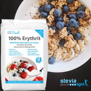 Erythrit | Natrlicher kalorienfreier Zuckerersatz | 5x1 kg