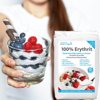 Erythrit | Natrlicher kalorienfreier Zuckerersatz | 10x1 kg